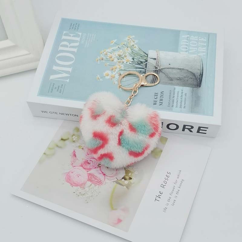Wholesale Imitation Lazy Rabbit Fur Love Fur Ball Key Chain